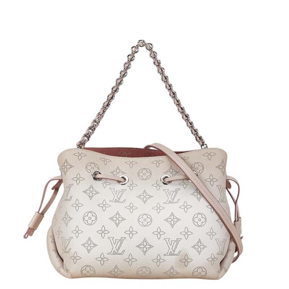 Louis Vuitton Monogram Mahina Bella Handbag Shoulder Bag Magnolia Pink Leather